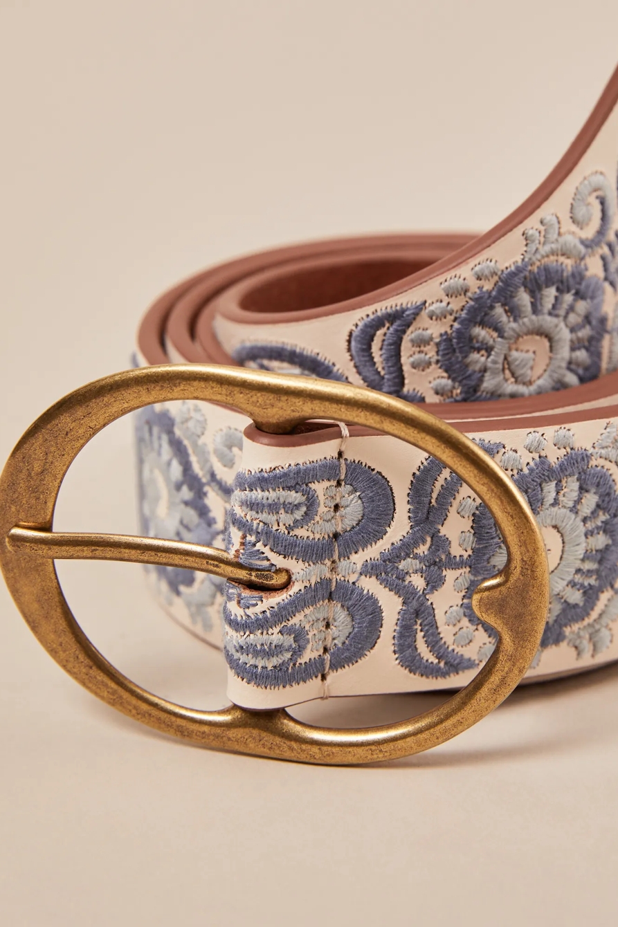 EMBROIDERED LEATHER BELT, image 3