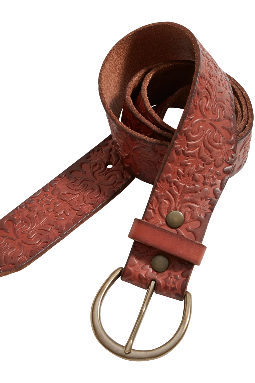 EMBOSSED FLORAL BELT, image 2