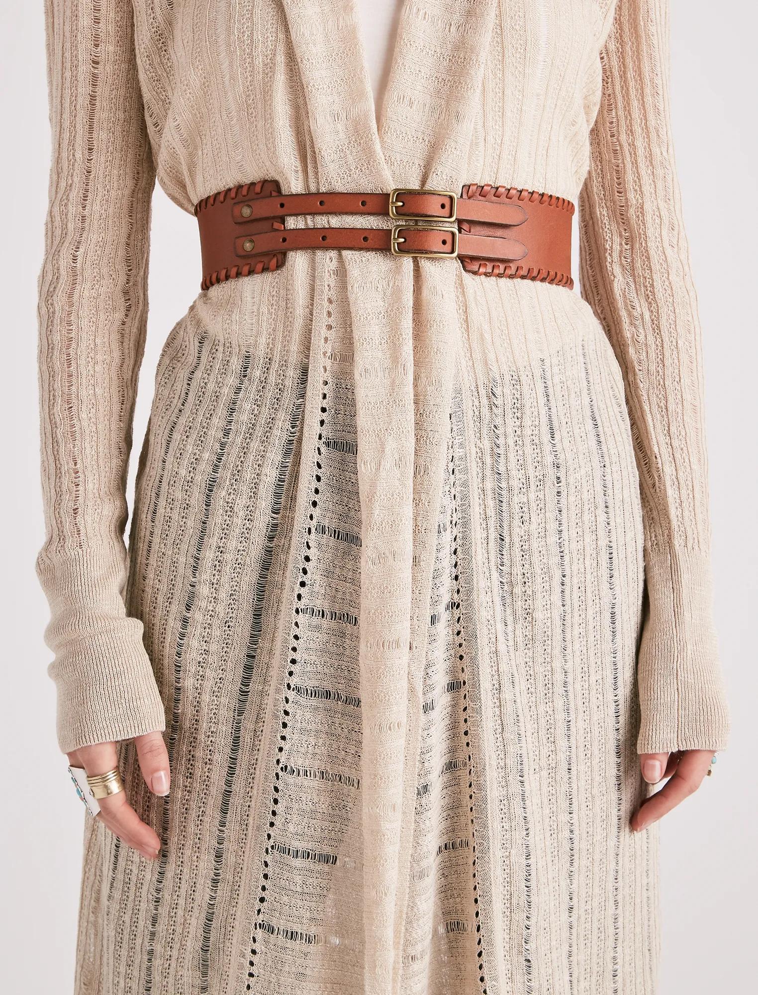 Lucky brand buckle whipstitch belt Lucky Brand Size M Multicolor Belts for Women for sale | eBay main image 4