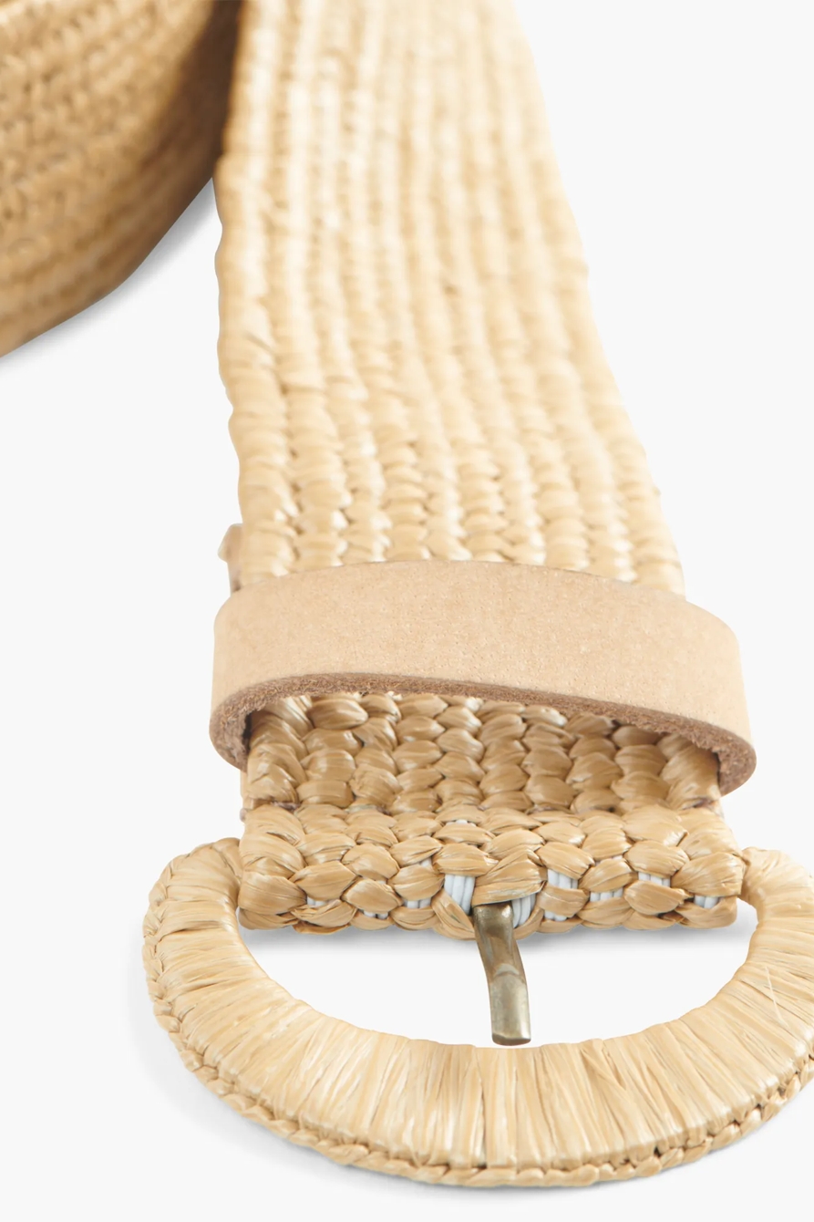 WOVEN COVERED BUCKLE BELT, image 3