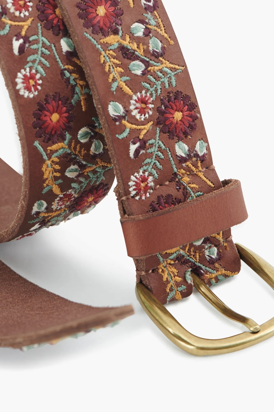 FLORAL EMBROIDERED BELT, image 3