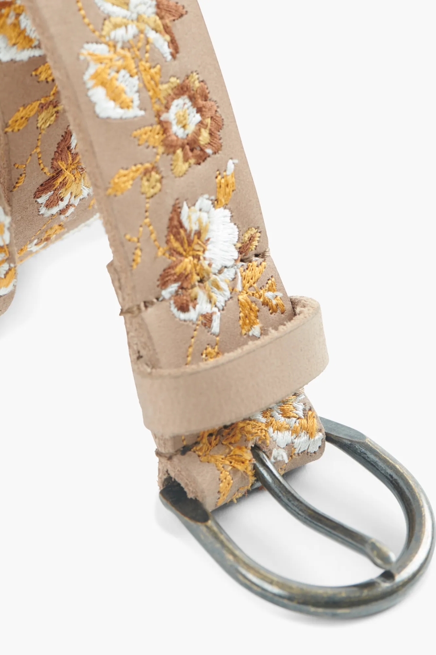 FLORAL EMBROIDERED BELT, image 3