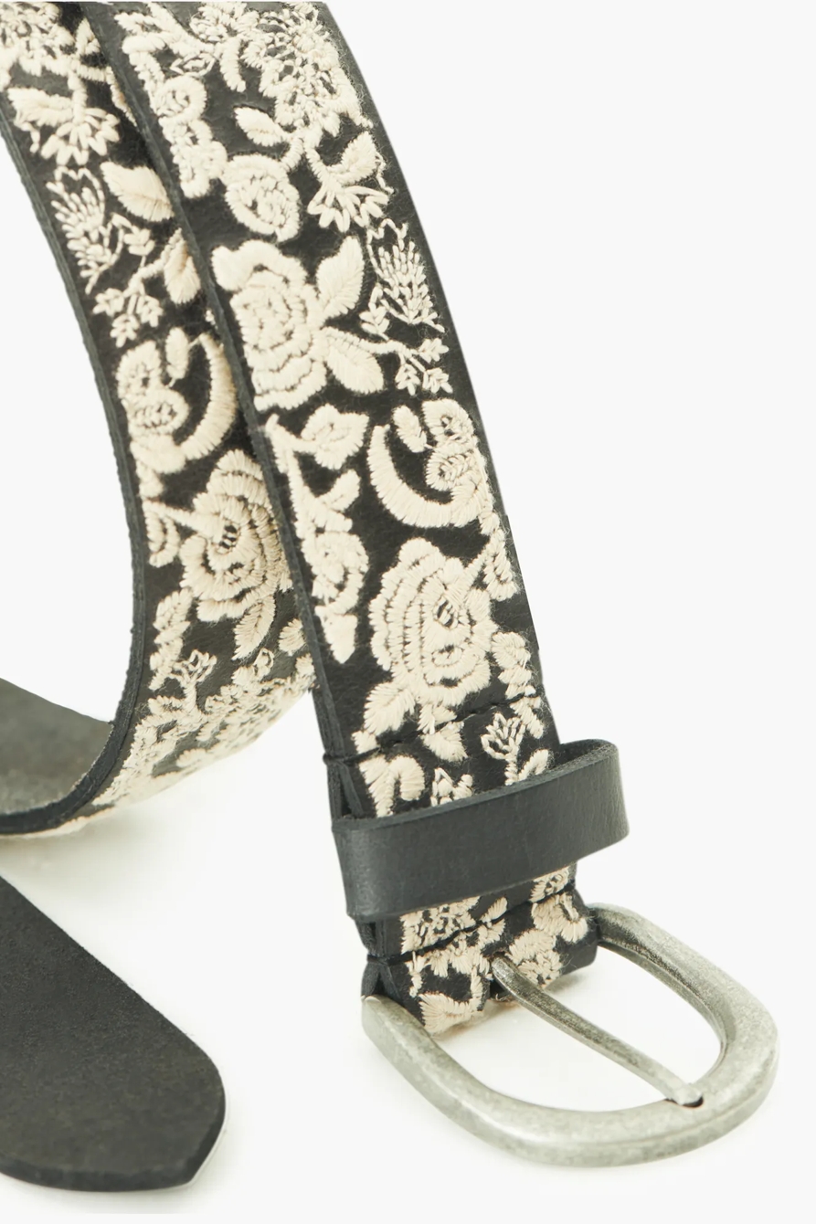 FLORAL EMBROIDERED BELT, image 3