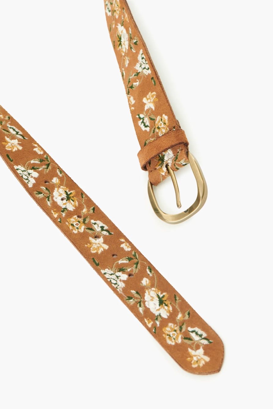 FLORAL VINES EMBROIDERED BELT, image 4