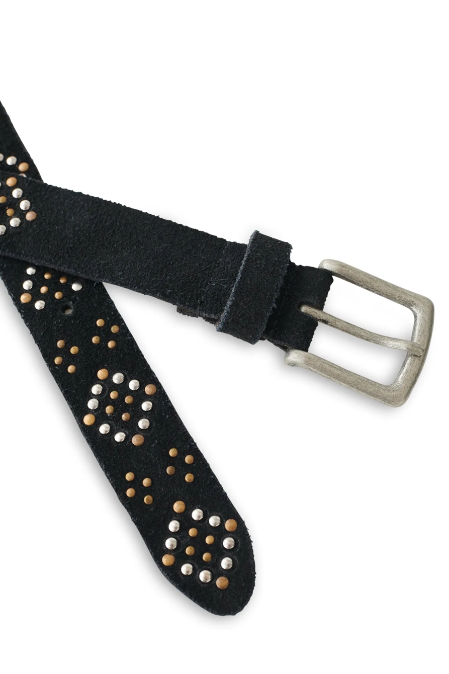 BLACK AND CREAM STUD BELT, image 2
