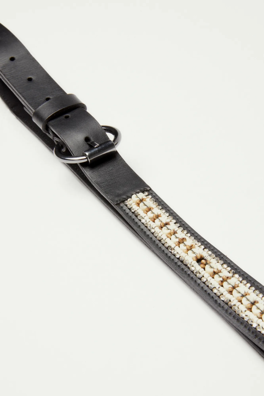 MUTLI BEADED LEATHER BELT, image 2