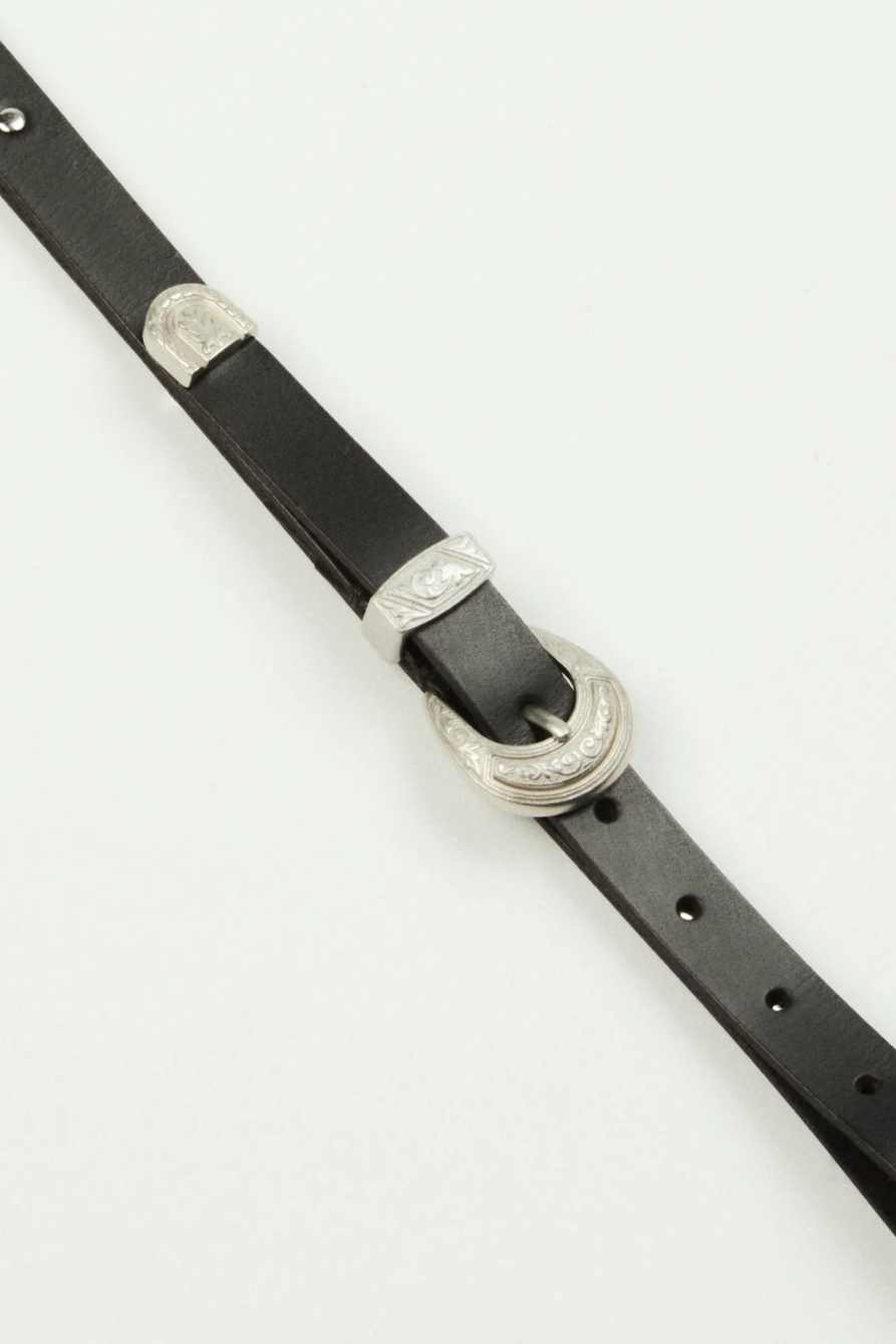 WESTERN STUDDED LEATHER BELT, image 2