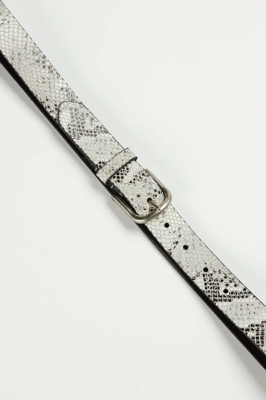 GREY SNAKESKIN BELT, image 2
