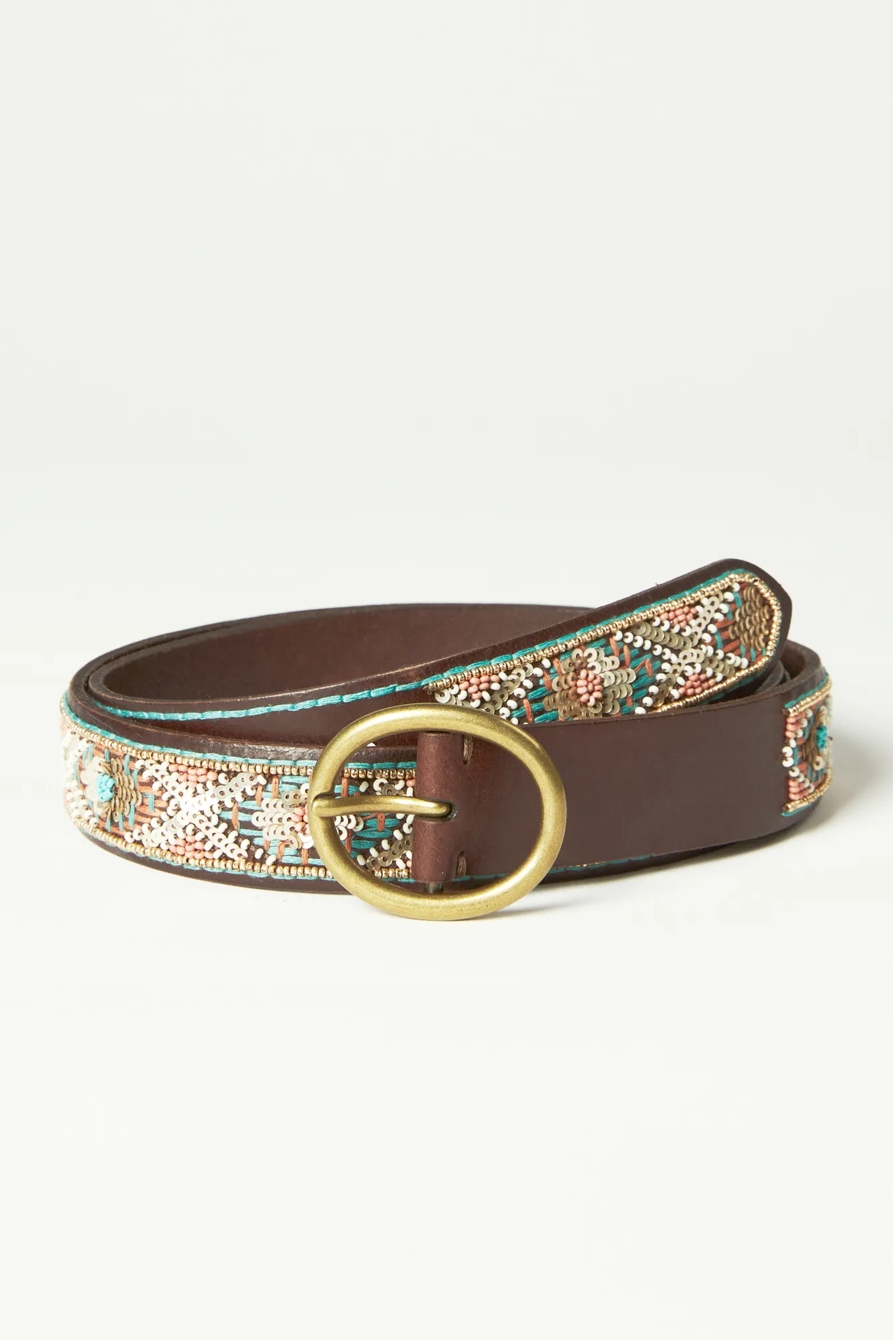 MULTI COLOR BEADED BELT, image 1