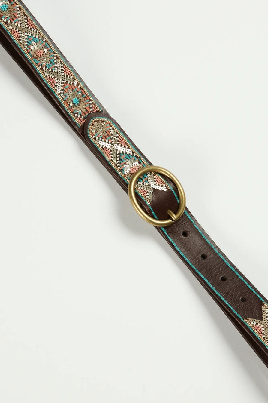 MULTI COLOR BEADED BELT, image 2