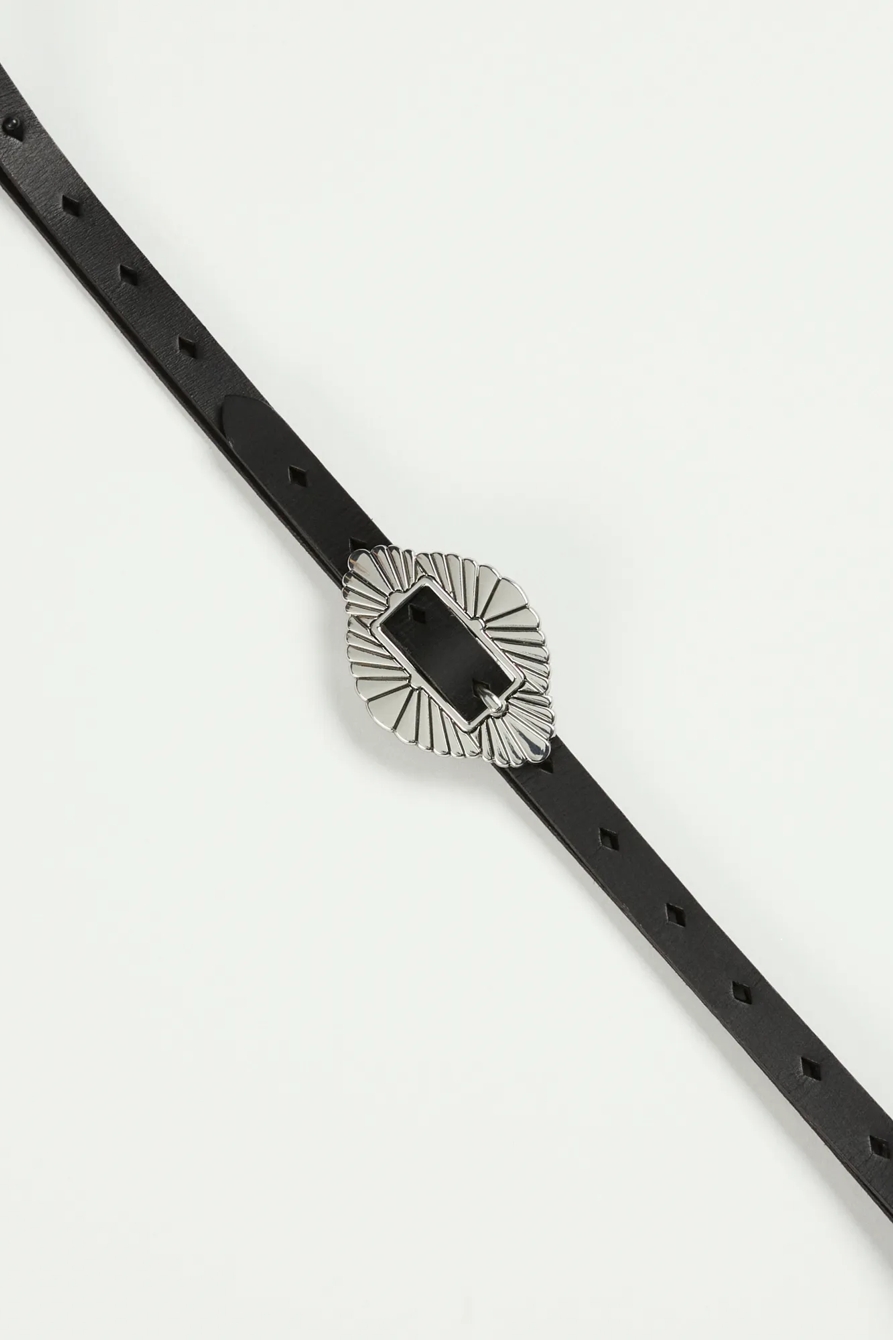 SKINNY WESTERN BUCKLE BELT, image 2