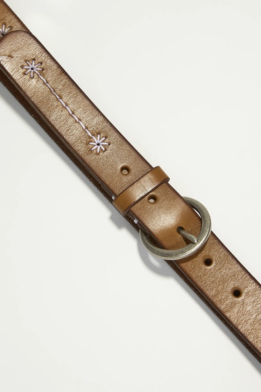 DAISY STITCH EMBROIDERED BELT, image 2