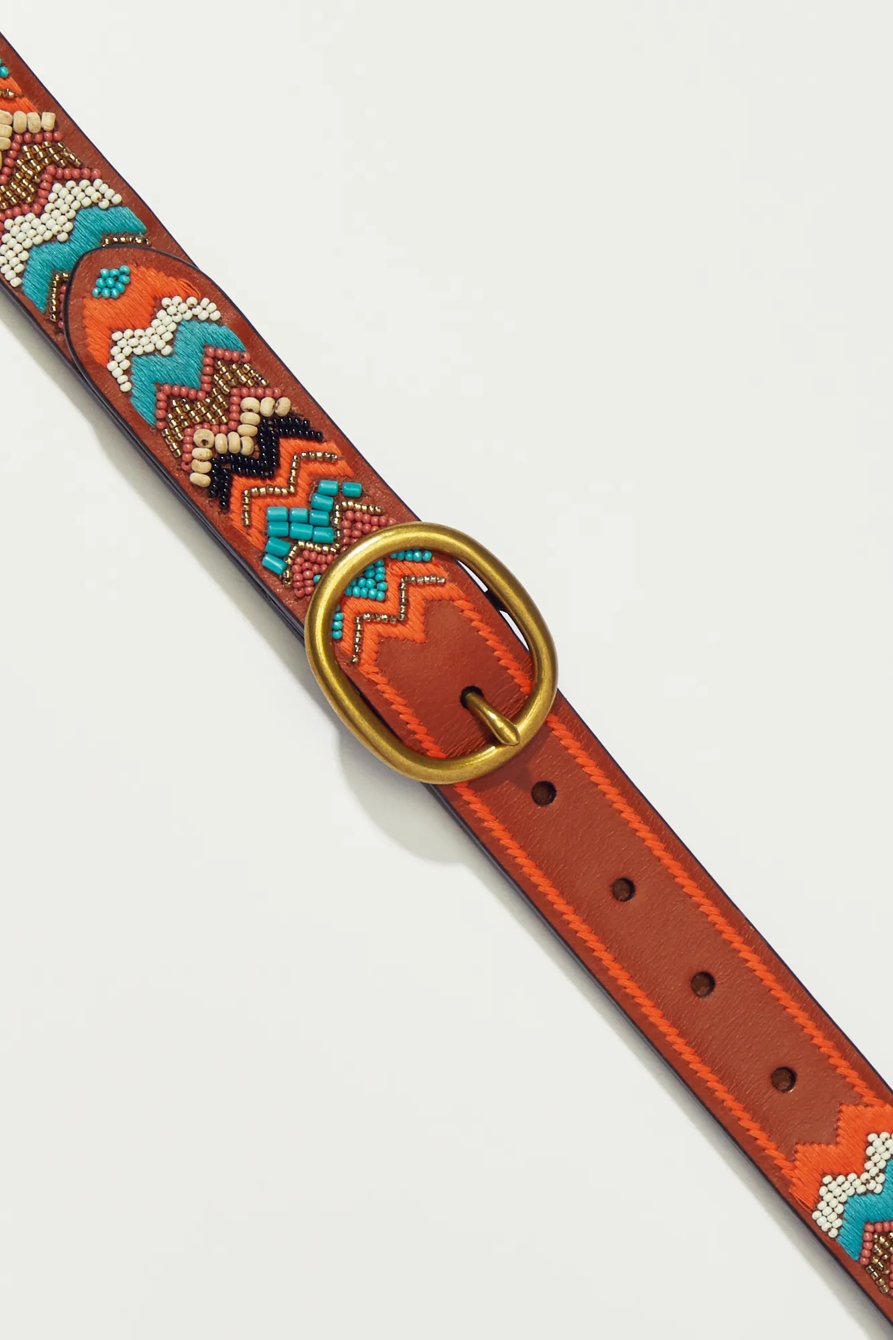 MULTI BEADED ZIG ZAG BELT, image 2