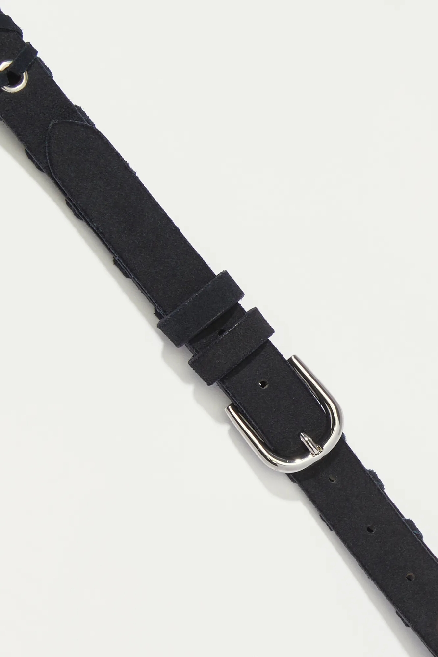 SUEDE BRAIDED GROMMET BELT, image 2