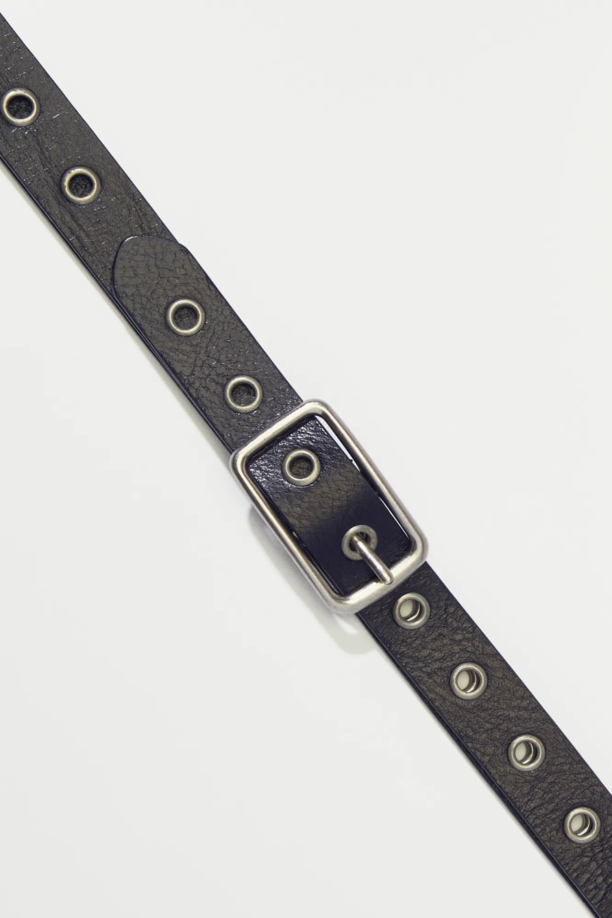 SILVER GROMMET BELT, image 2