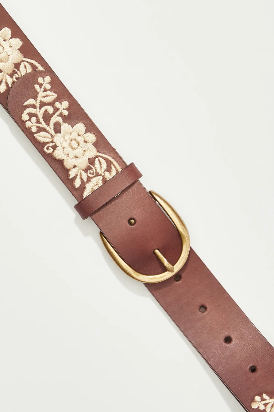 SWEET FLORAL EMBROIDERED BELT, image 2