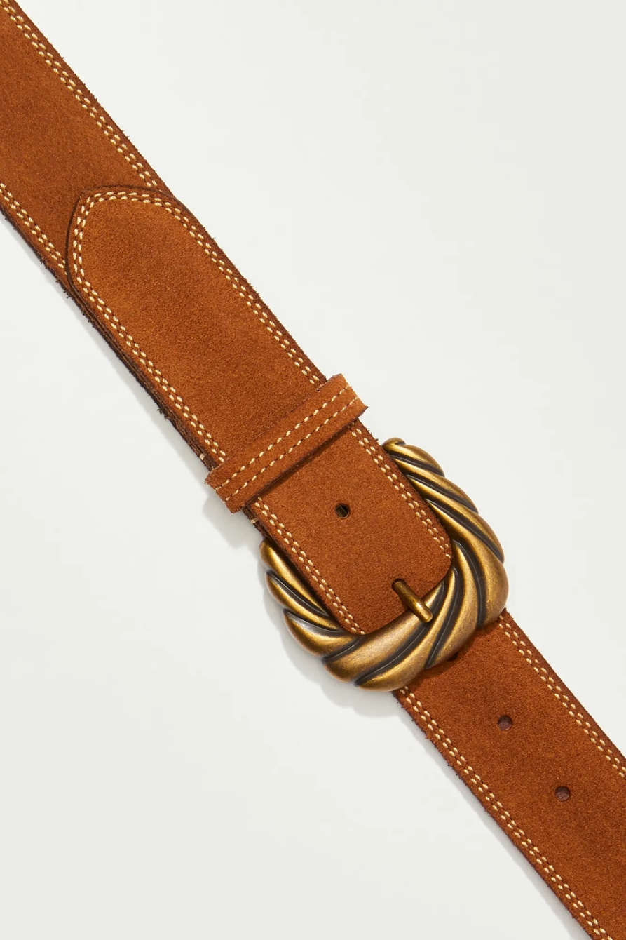 SUEDE OVERSIZED BUCKLE BELT, image 2