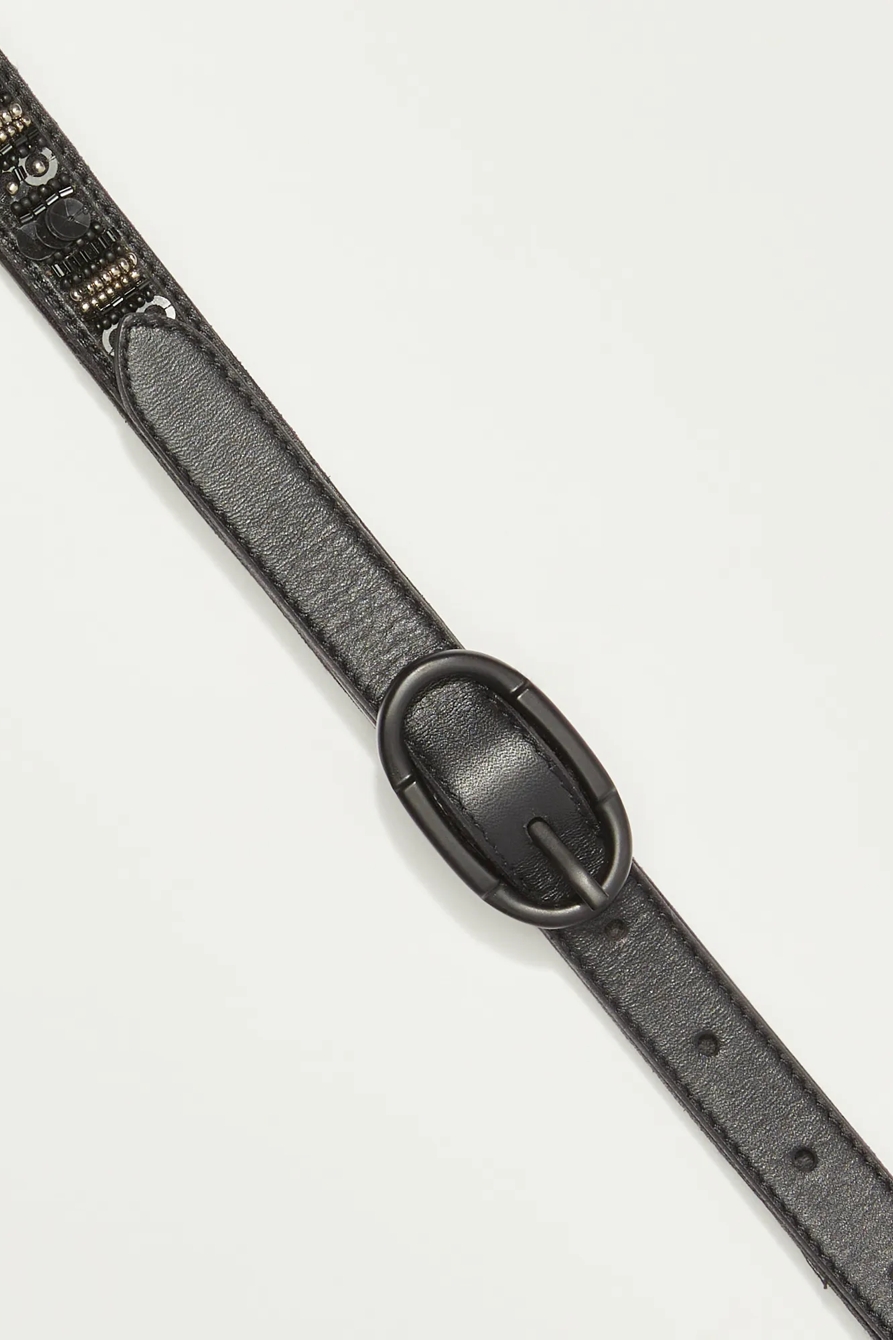 BLACK MULTI BEADED BELT, image 2
