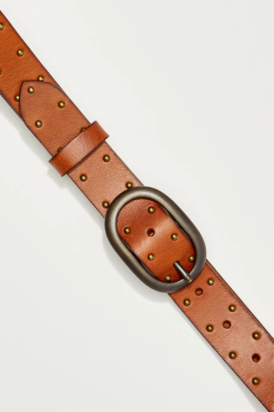 LEATHER STUDDED BELT, image 2