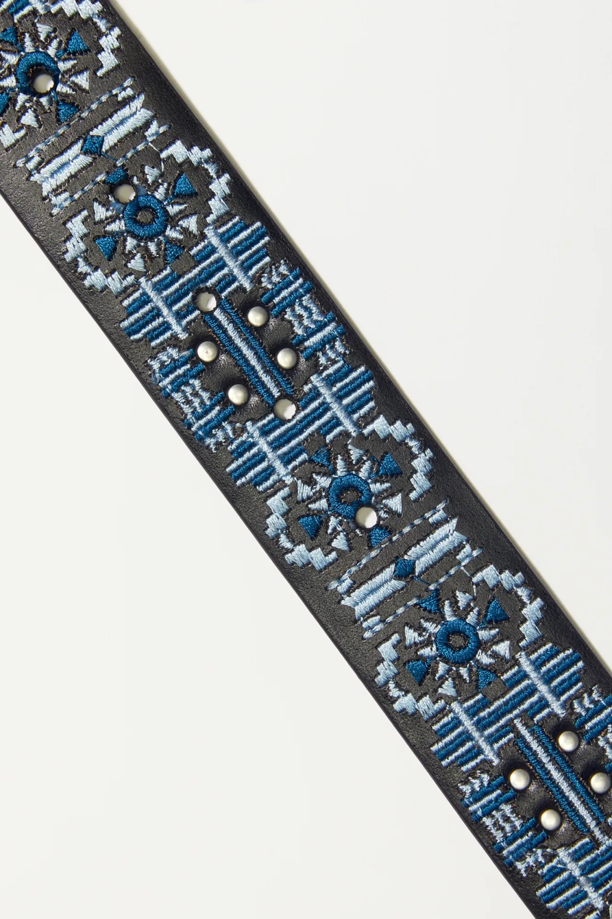 BLUE GEO EMBROIDERY BELT, image 2