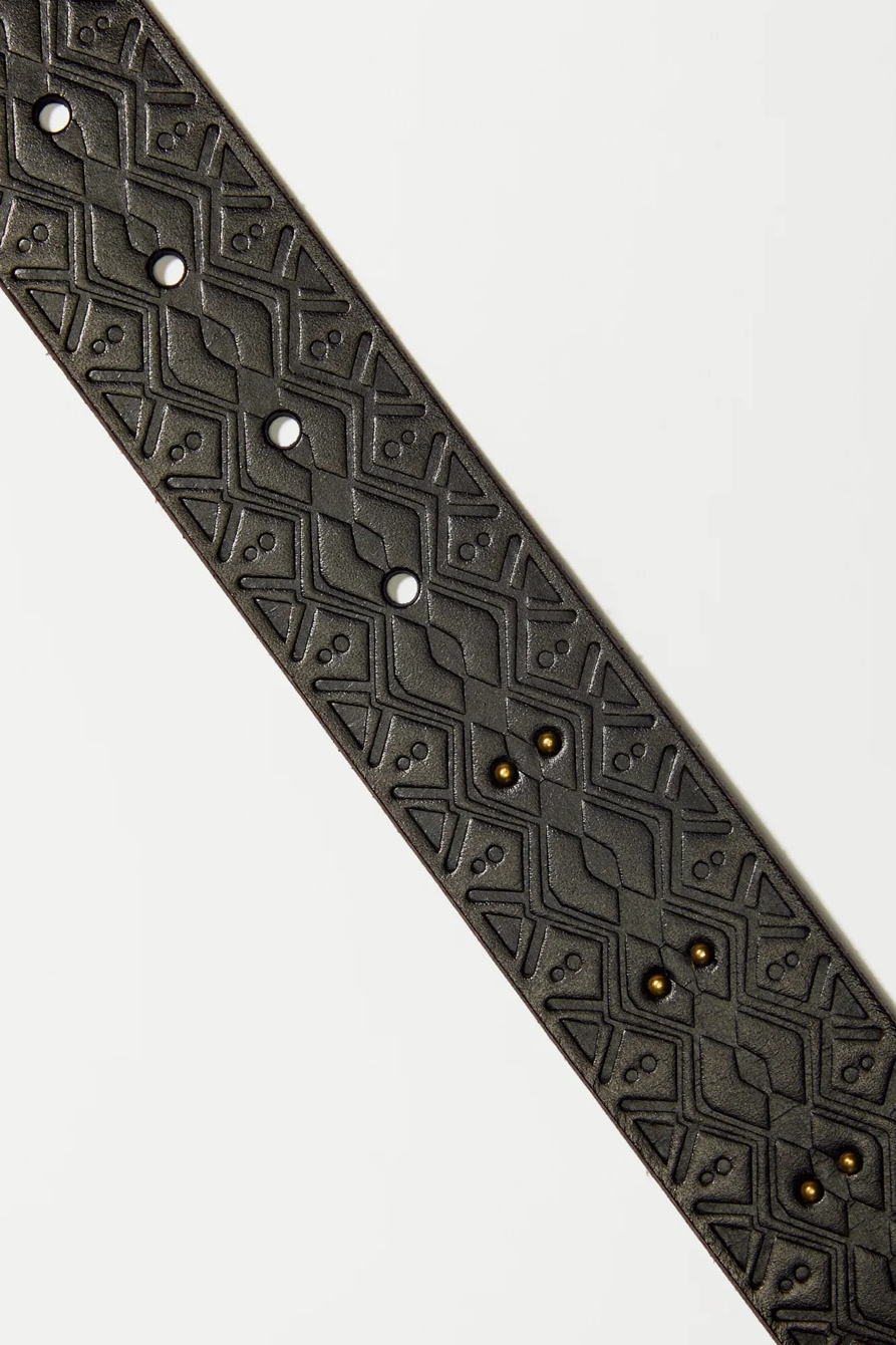 GEO EMBOSSED STUD BELT, image 2