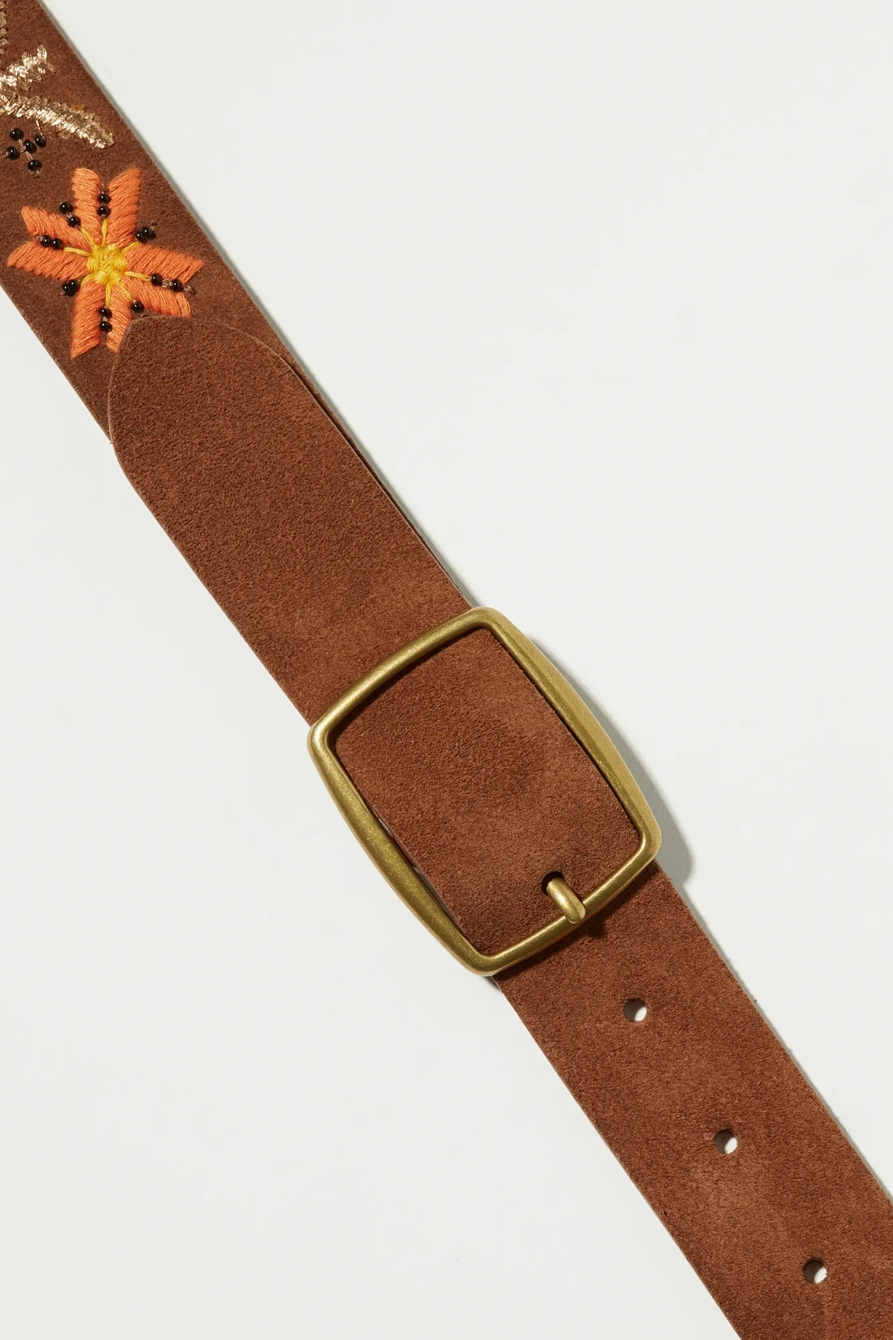 GARDEN FLORAL EMBROIDERED BELT, image 2