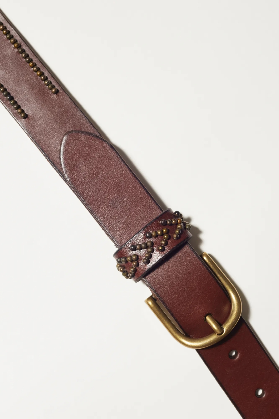 BEADED LEATHER BELT, image 2