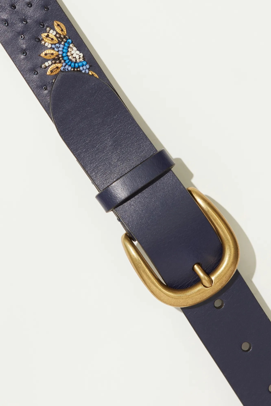 BLUE SUNRISE BEADED BELT, image 2