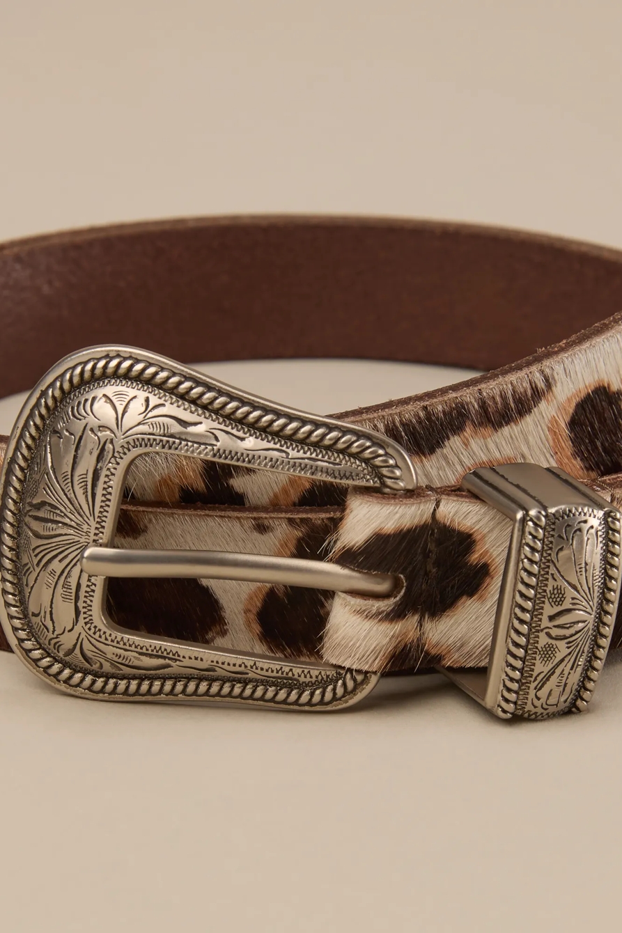 COW HAIRCALF WESTERN BELT, image 3