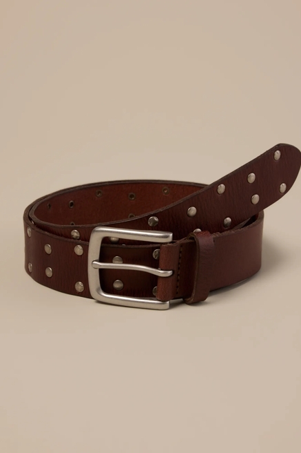 LEATHER STUDD BELT, image 1