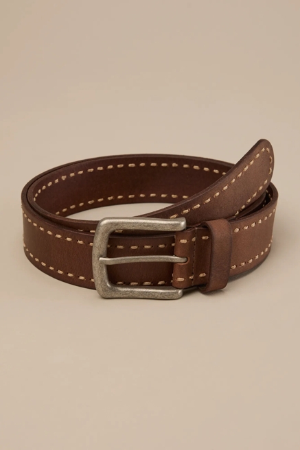 LEATHER CORD LACING BELT, image 1