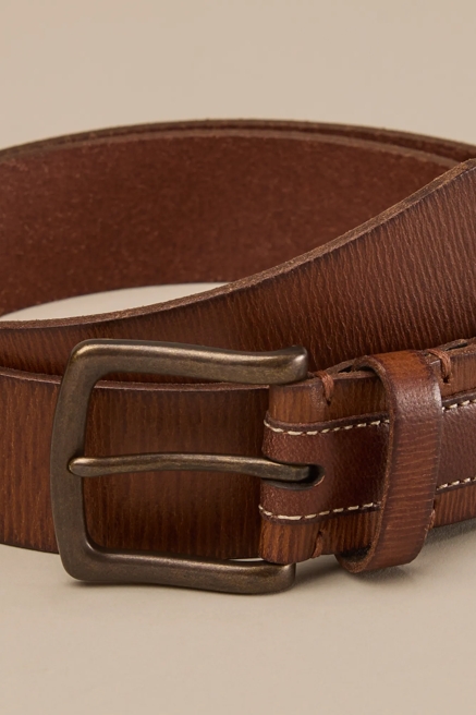 LEATHER LOGO BELT, image 3