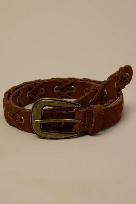 SUEDE LACED BELT, image 1