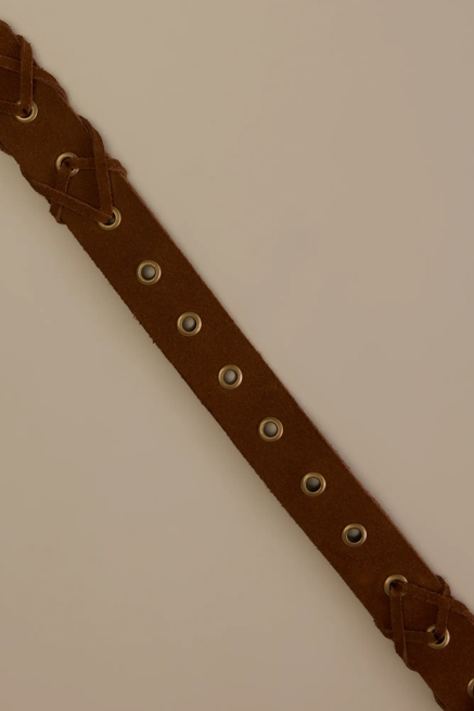 SUEDE LACED BELT, image 2
