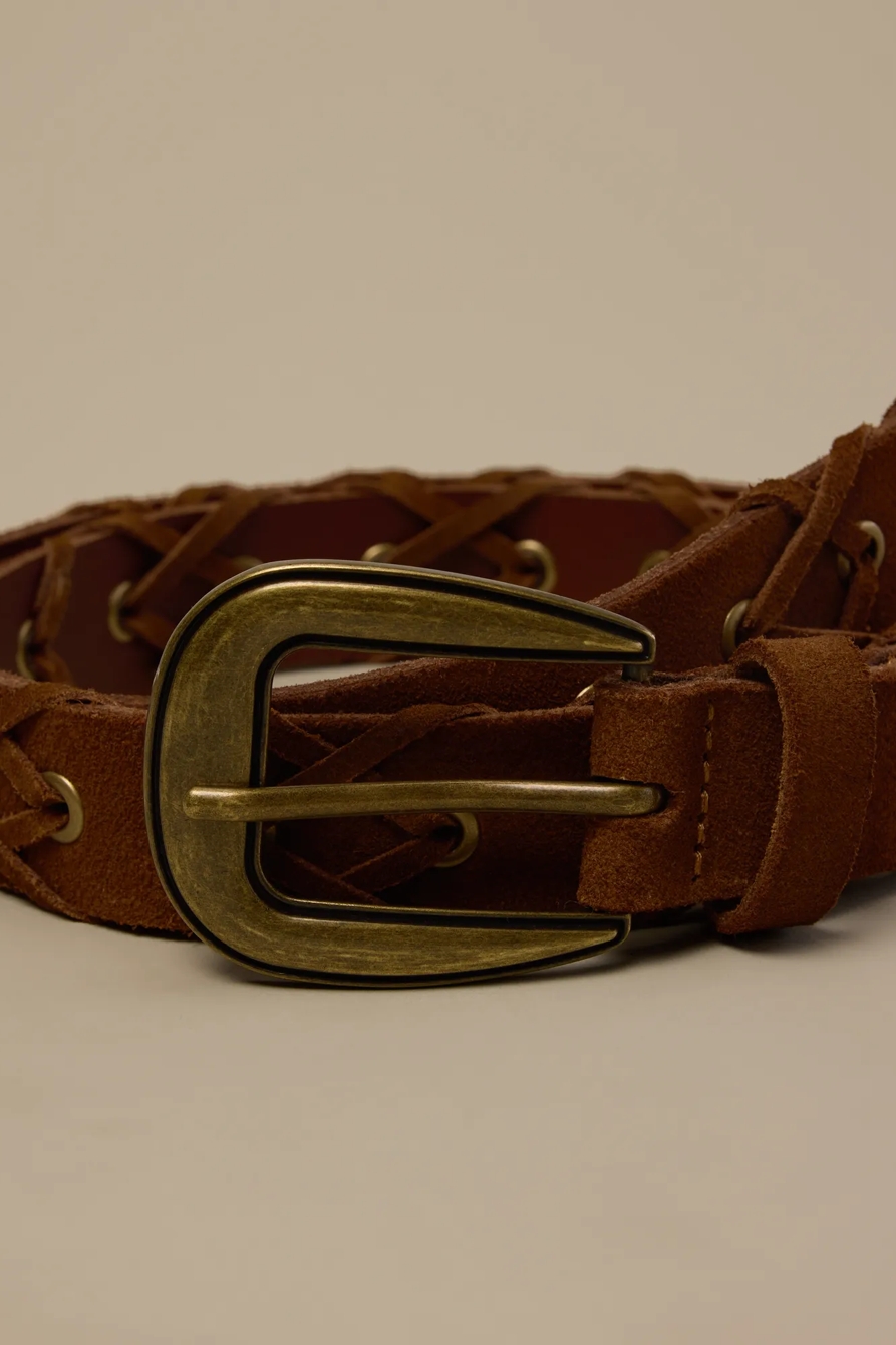 SUEDE LACED BELT, image 3