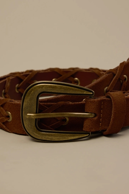 SUEDE LACED BELT, image 3