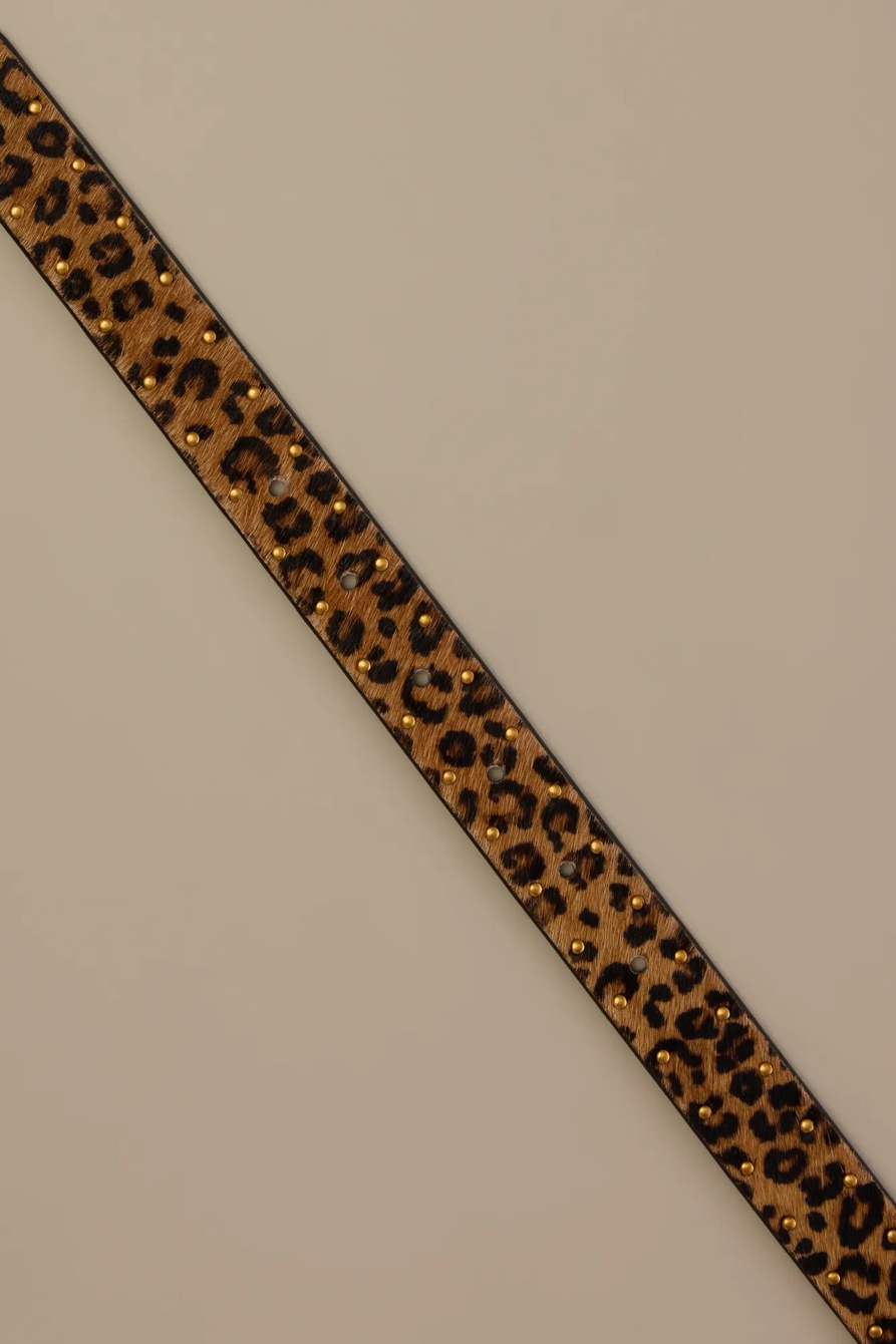 LEOPARD HAIRCALF BELT, image 2