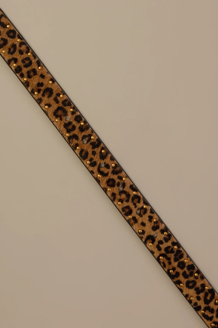 LEOPARD HAIRCALF BELT, image 2