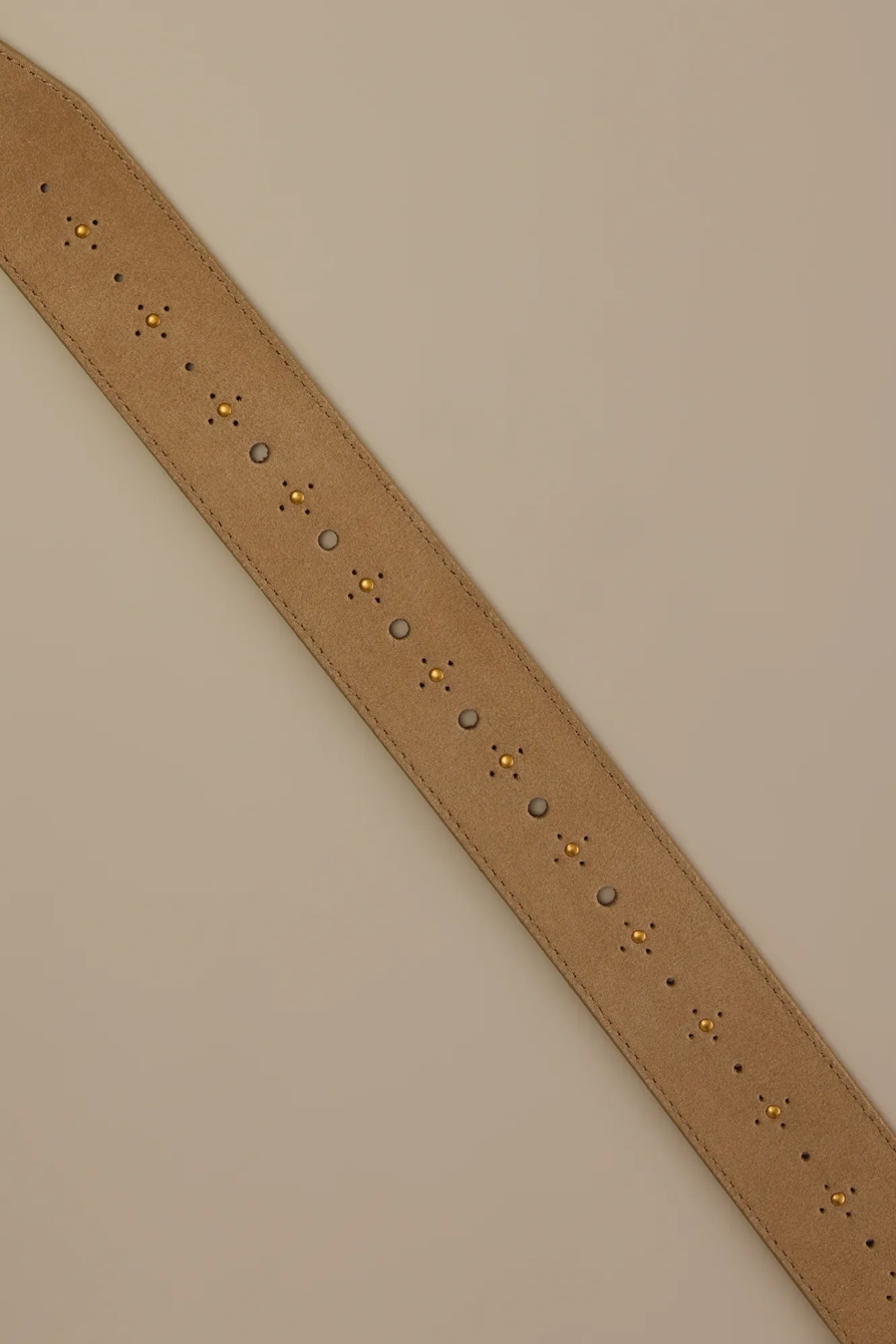 STUDDED SUEDE BELT, image 2