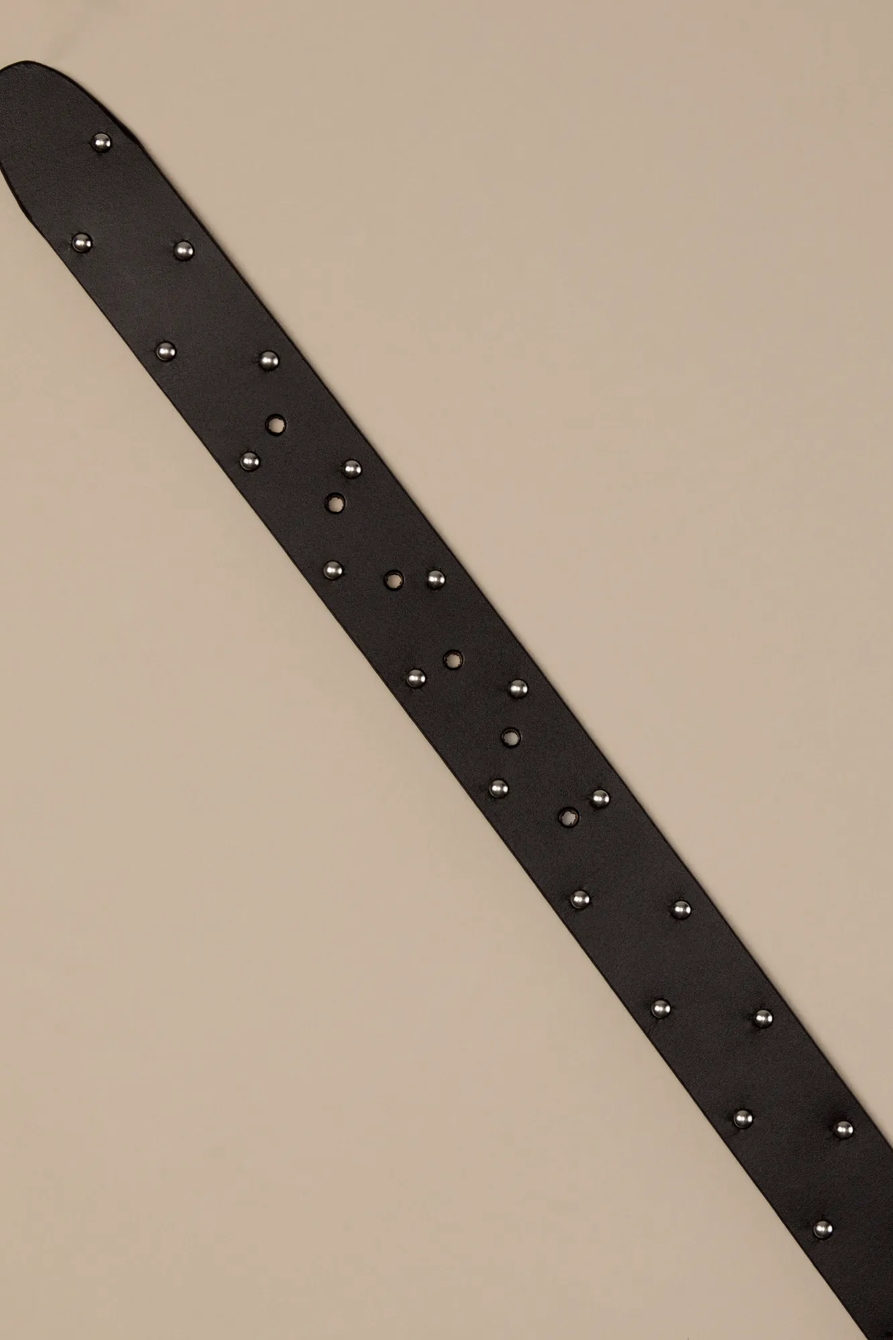 BEVELED EDGE LEATHER BELT, image 2