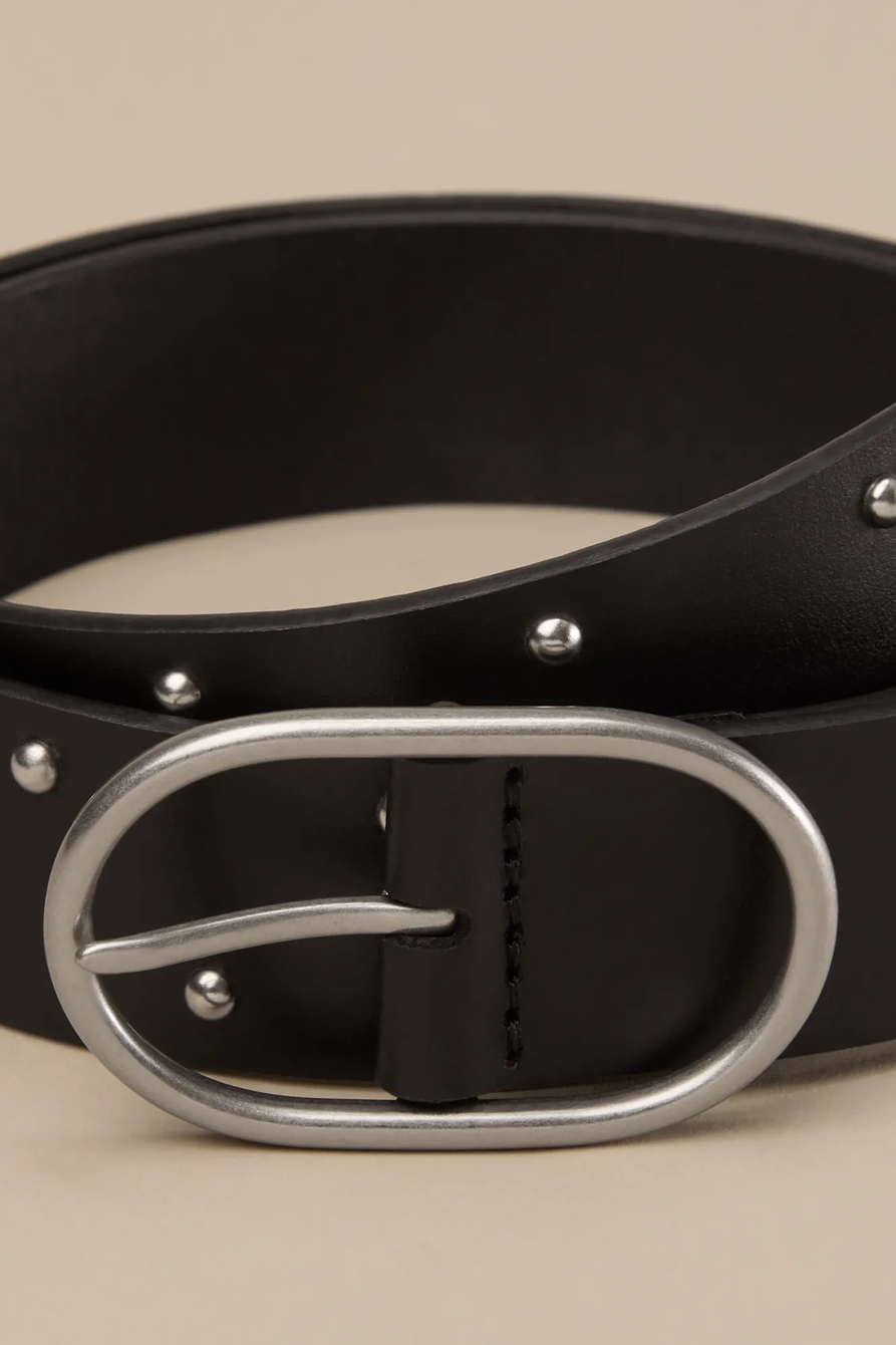 BEVELED EDGE LEATHER BELT, image 3