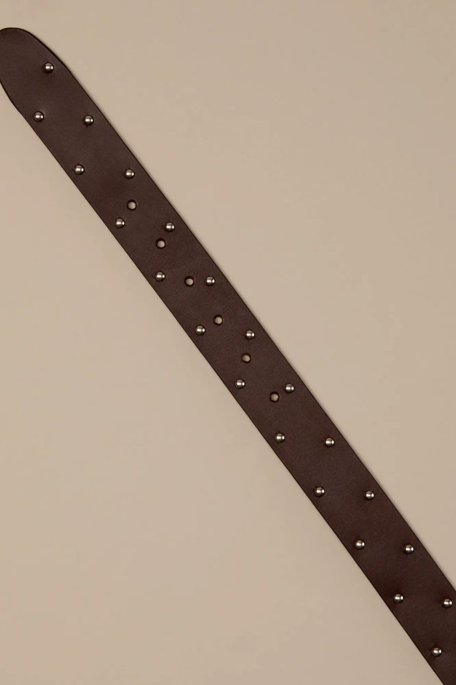 BEVELED EDGE LEATHER BELT, image 2