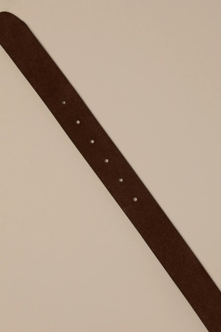 BEVELED EDGE LEATHER BELT, image 2
