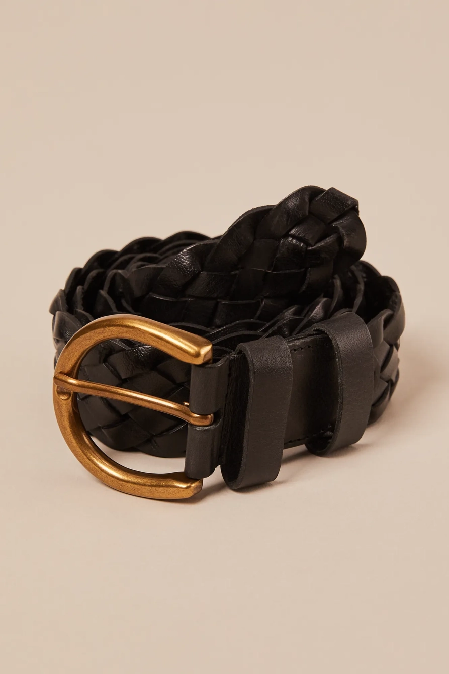 WOVEN LEATHER BELT
