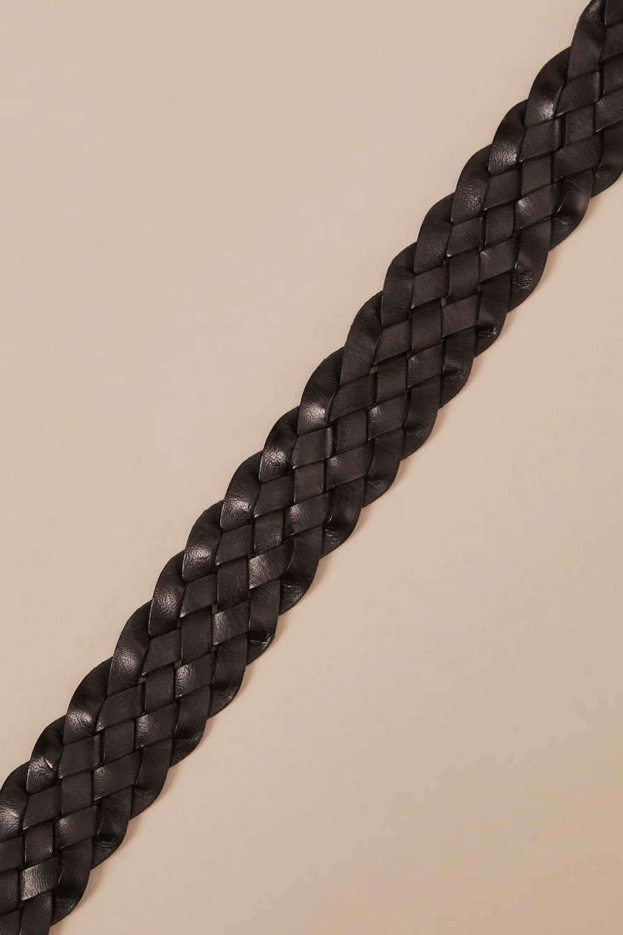 WOVEN LEATHER BELT