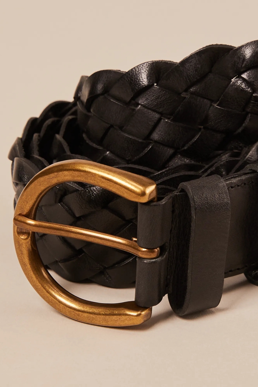 WOVEN LEATHER BELT, image 3