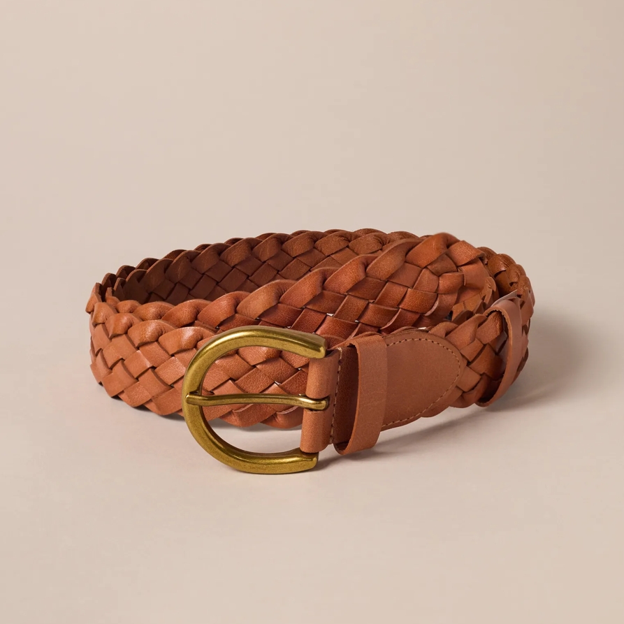 Lucky Brand Woven Leather Belt - Women's Accessories Belts