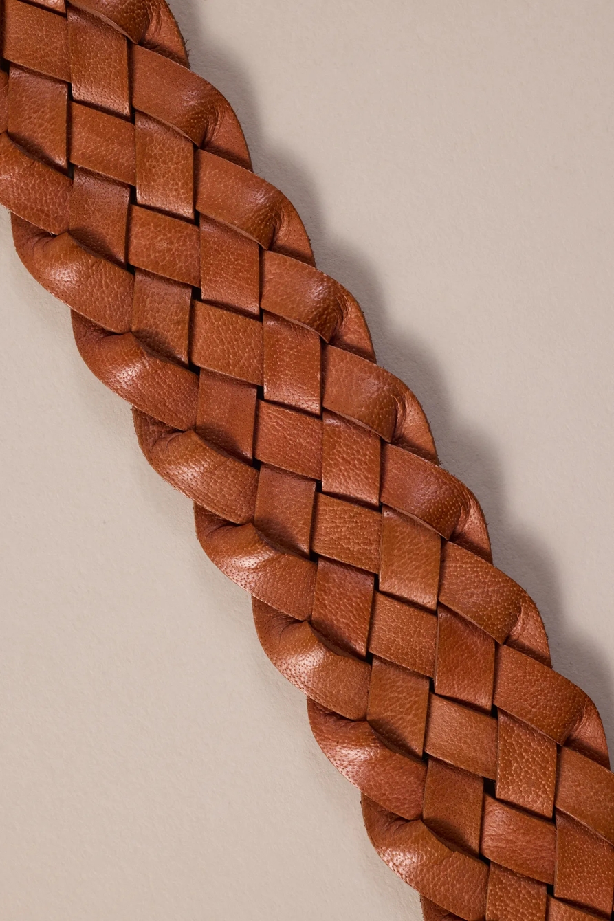 WOVEN LEATHER BELT, image 2