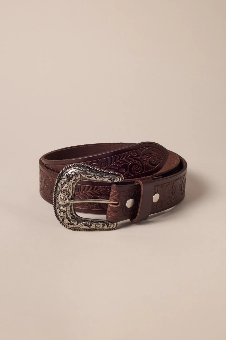 FLORAL WESTERN BELT