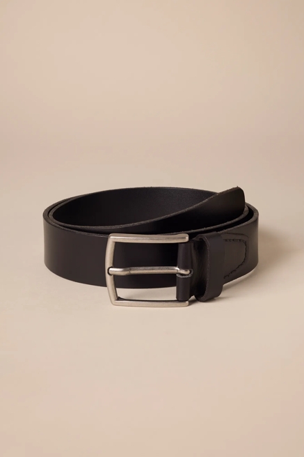 SMOOTH LEATHER BELT WITH TAB, image 1